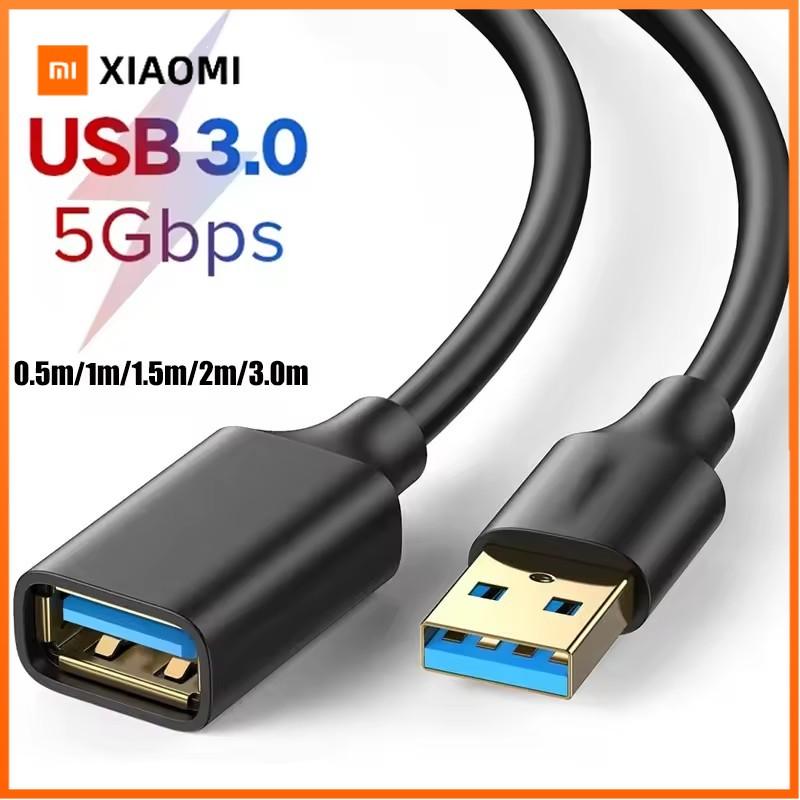 Xiaomi USB Extension Cable USB 3.0 2.0 Extender Cord for Smart TV SSD Xbox One Laptop PC Fast Speed USB 3.0 Cable Extension 1m 2m 3.0m