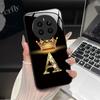 For Realme 12 4G Case Fashion Letters Hard Tempered Glass Back Covers For Oppo Realme12 Realme 12 RMX3871 Shockproof Phone Shell