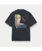 Silijeu Series X Gto Back Print Dyed Short Sleeve Satam26911Bkx