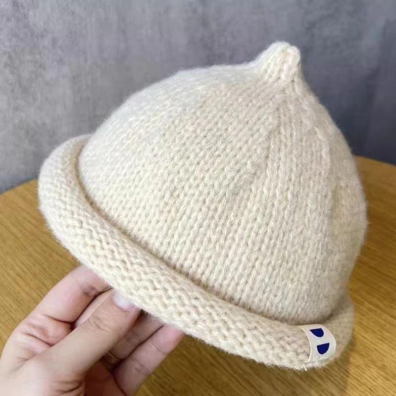 

Korean Ins Style Kids Knit Hats Winter Baby Beanies Boys Girls Fashion Play Activities Cap Kids Accessories 1-3years Old