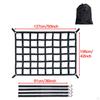 Cargo Net for Pickup Truck Bed Mesh Organizer 4 Hook Ropes Compatible Buckles Black