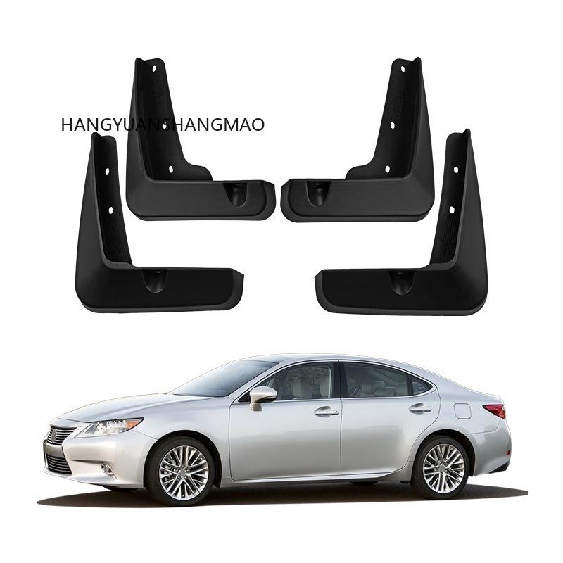 For Lexus ES 2013-2017 Mudguards for Fender Flaps 4 Piece Black Automotive Exterior Parts Upgrade for Protection Car Accessories