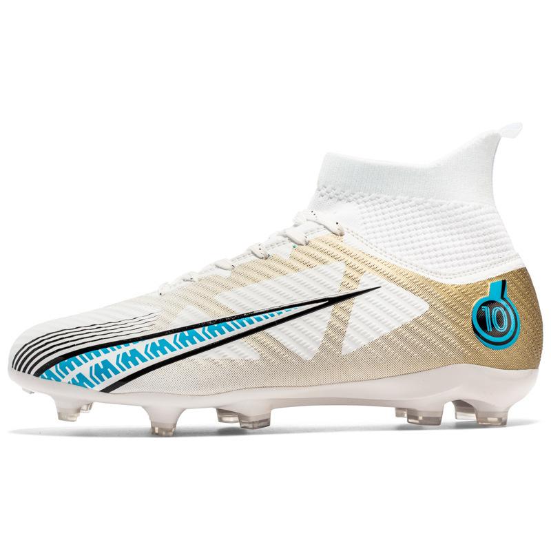 Amazon pair of 2025 football shoes men's high-top spikes, student children's boys' training sneakers