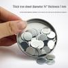 100 Round Galvanized Rust-Proof Magnetic Sheet Patches (0.3-1mm Thick)