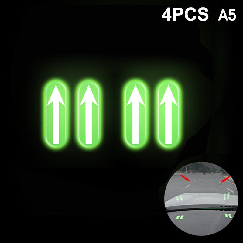 

.2Pcs Car Parking Aid Guide Markers & Wheel Alignment Stickers,Low-Light Visibility Parking Lines, Beginner Driver Assistance