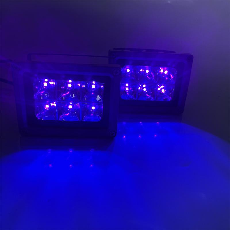 6W/20W UV Glue Curing Lamp Small Curing Equipment Led Indoor Lighting Fixture 405nm Ultraviolet Ink Projector Light
