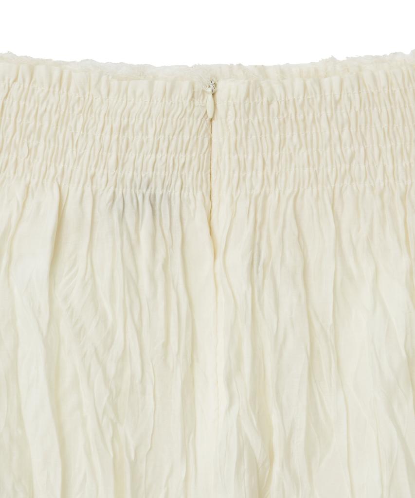 Noir For Woman Wrinkle Texture Long Skirt (Buttercream)