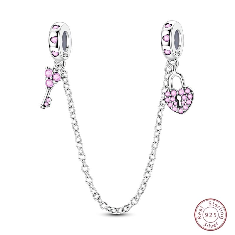 

Charm Beads Love Heart Key Copper Pendant Beaded 3Mm Diy Party Christmas Exquisite Jewelry Making Gift