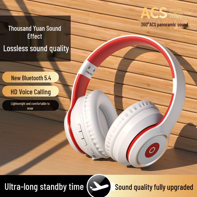 Wireless Over-Ear Bluetooth Headphones with Heavy Bass, Long Battery Life, and Noise Cancelling for Gaming