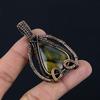 Blue Tiger Eye Pendant, 999 Copper Wire Wrapped Pendant Jewelry. Gift For Women Handmade Pendant Gemstone Jewelry