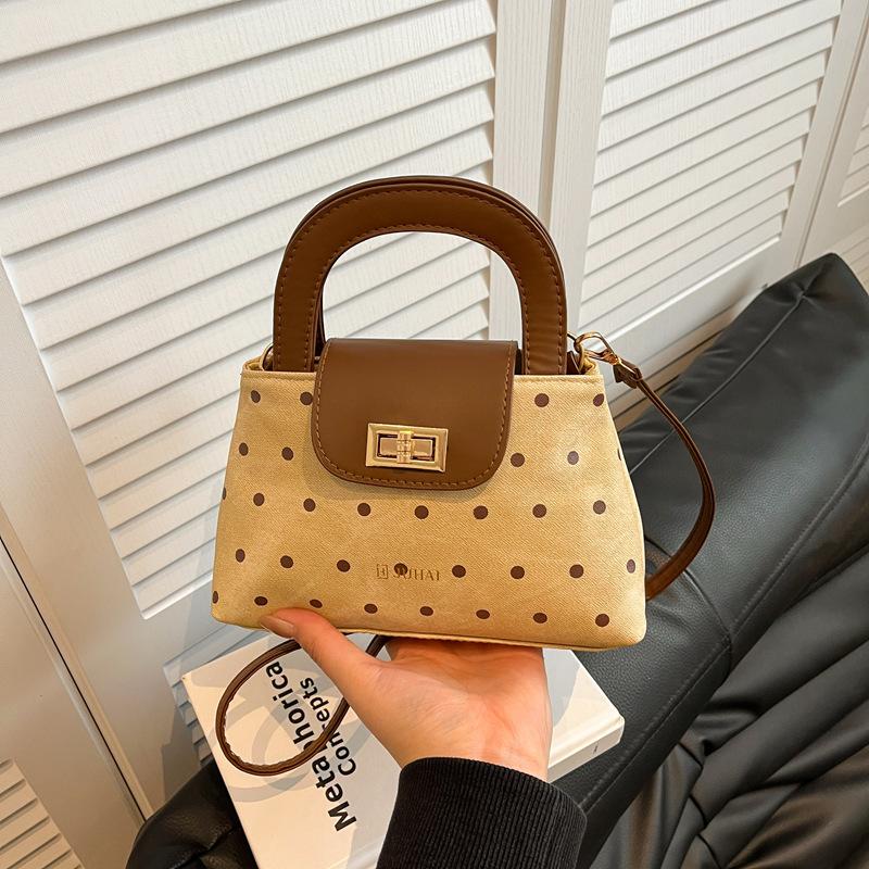 Women s bag 2 new commuter versatile texture simple daily polka dot trend shoulder messenger bag хаки
