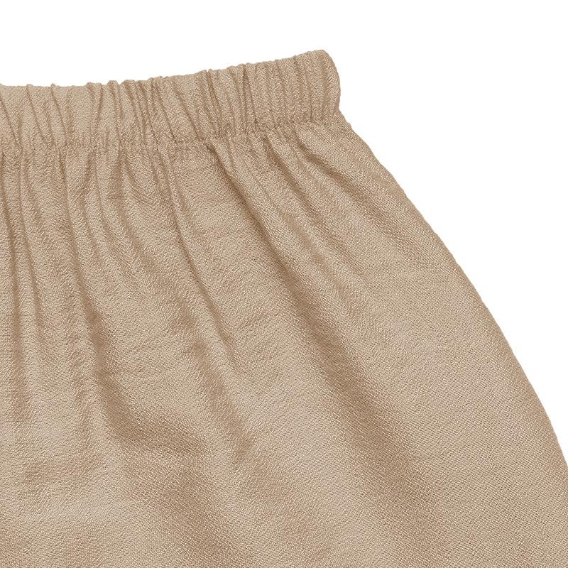 VEZFAA Faldas casuales de verano y primavera con estampado de colores sólidos para mujer