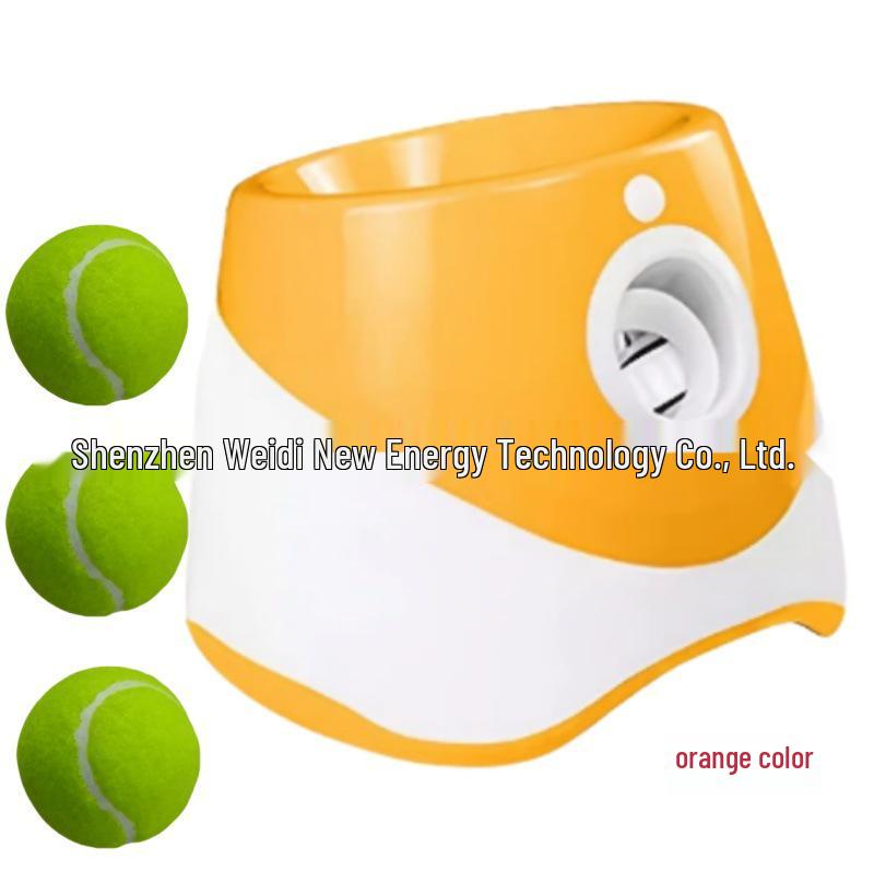 Lanciapalle automatico per animali domestici per gatti e cani – Include 6 palline da tennis per giocare all'aperto