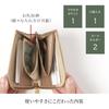 Genuine Leather Mini Wallet for Morris Antique Embossed Holds Bills Easy Card William Morris Gold [HIRAMEKI.] L-Zip Wallet, Women, Design, Folding,