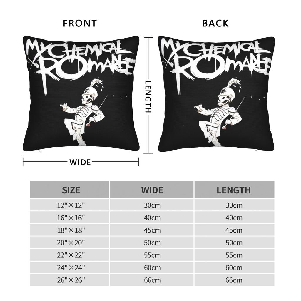 My C-Chemical R-Romance Pillow Case  Comfy Pillow Cover For Sofa Car Home Decor Fashion Pillowcases