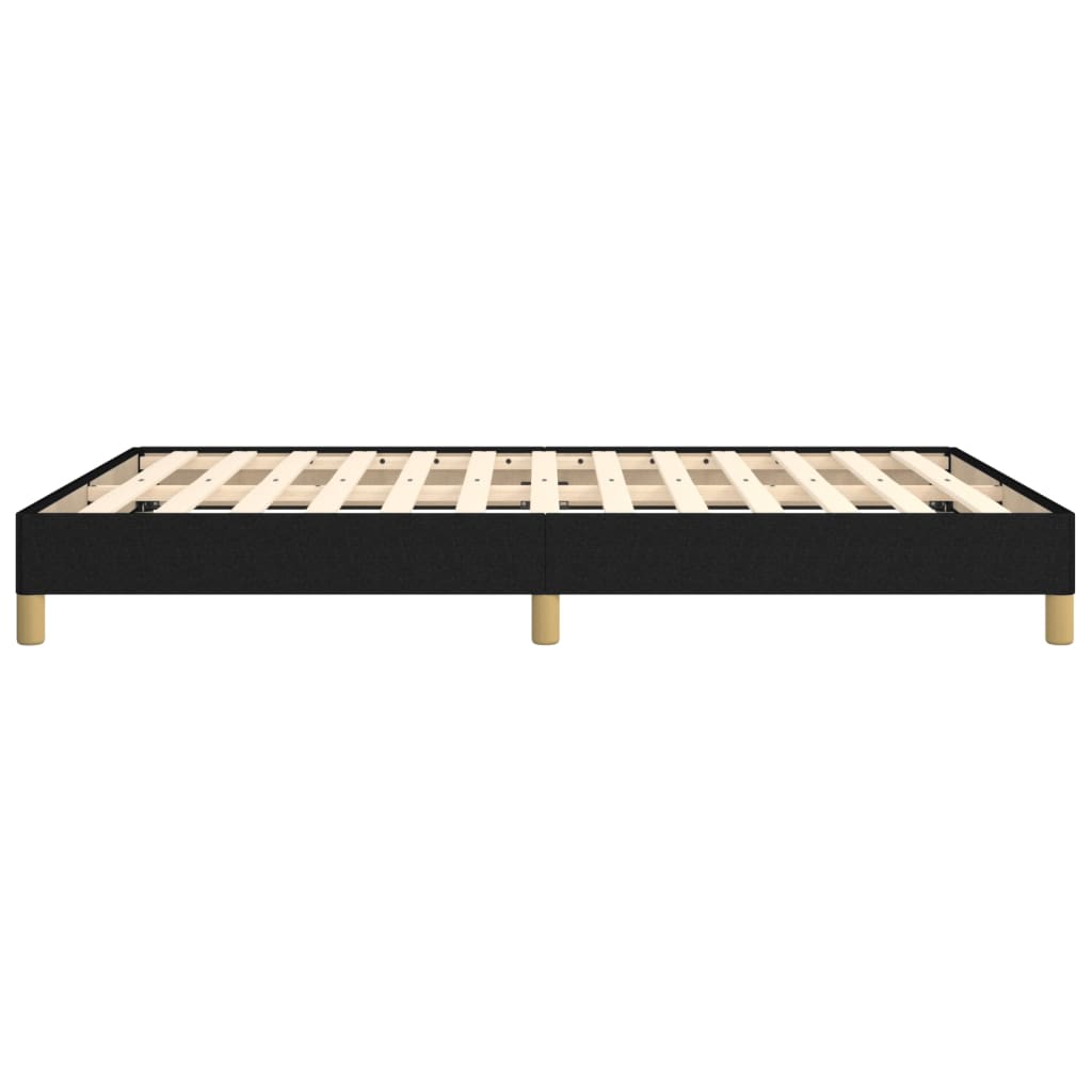 Vidaxl Bed Frame Without Mattress, Black, 140X190 Cm, Upholstered