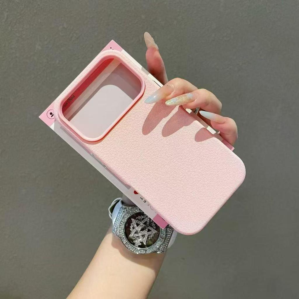 Lychee Texture Case: Drop-Proof, Magnetic Protection for iPhone 17 Pro Max, 16 Pro, 15, and 14.