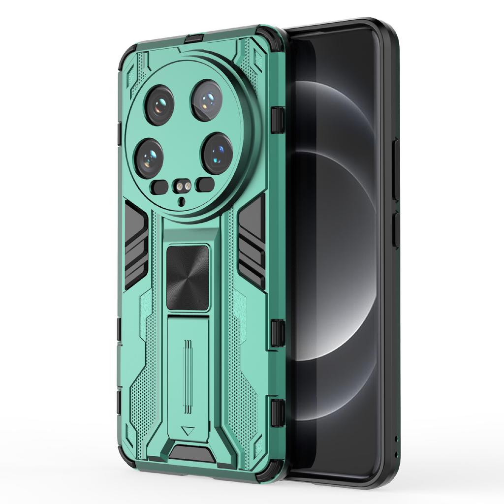 For Xiaomi 14 Ultra Cell Phone Case PC+TPU Scratch-proof Shell with Kickstand