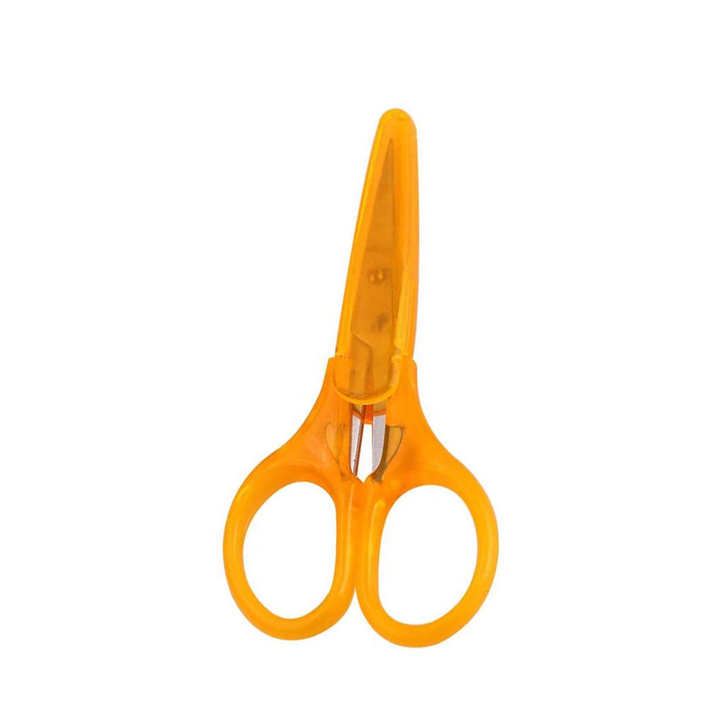 Compact Stainless Steel Office Scissors - Ideal for Paper, Crafts, Household, & Student Use