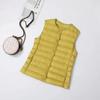 Womens Short Lightweight Down Vest 2026 Fall Winter Thin Warm Puffer Without Sleeves Slim Fit Urban Style