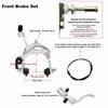 Easy Installation Bicycle Caliper Brake Set Silver C Brake Caliper Bike Brake Kit  Bike Repair