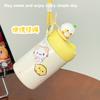 Autumn and Winter Large-capacity Cute Water Cup High Value Ins Wind Cartoon Creative Portable Stainless Steel Straw Thermos Cup