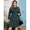 Spring and Autumn Women's Dress Plus Size Printed Long Sleeve Dresses