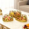 3Pcs Gold Color Ramadan Decorative Tray Heart Shaped Islamic Serving Plate  Home Decor