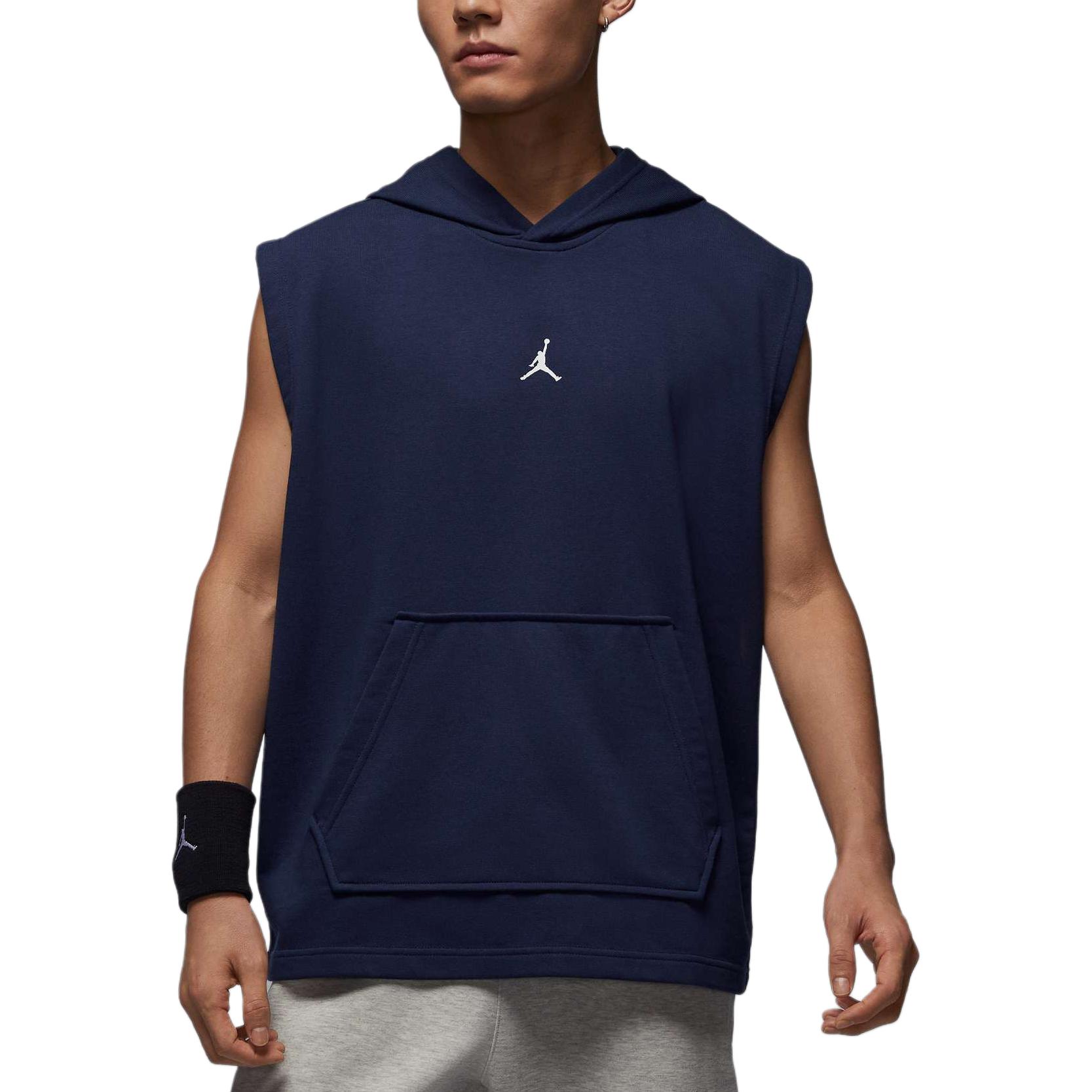 

Jordan Dri-Fit Sleeveless Pullover Basketball Hoodie Men Tops Deep-Navy White HF9939410 XL