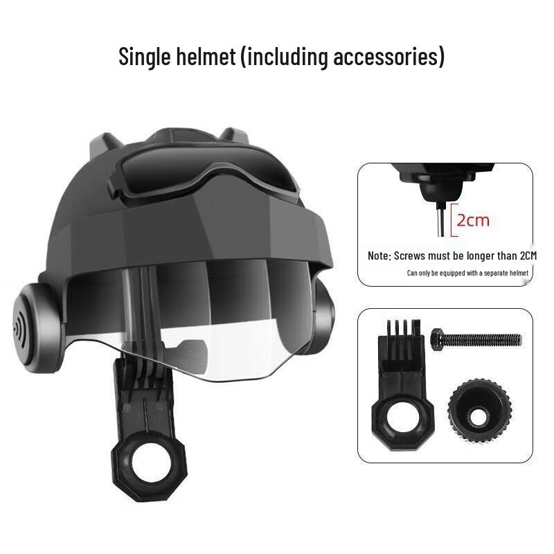 Electric Bike Phone Holder with Bear Design Sun Visor Helmet