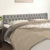 VidaXL 2x Headboards Bedroom Furniture Bed Accessories Single Bed Heads Interior Bed Frame Heads Light Grey 346390