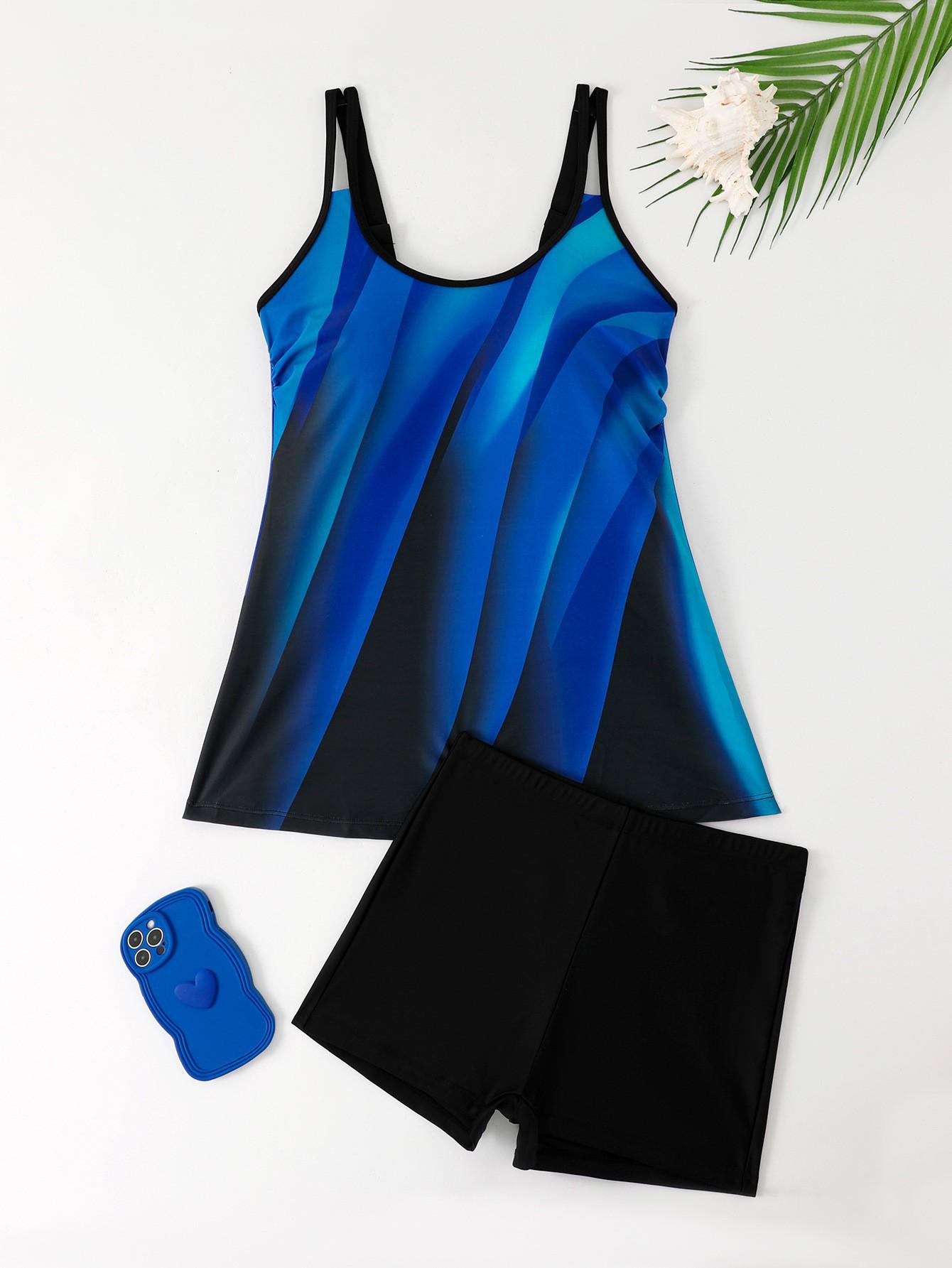 Женский раздельный купальник-танкини с высокой талией, европейский и американский, 2026 S