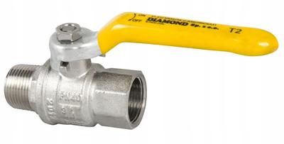 Gas Ball Valve 1/2 Inch Handle External Thread