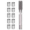 10 Stück Gewindeloch-Reparaturwerkzeuge Metall M10 X 1,0 Muttern und 1 Stück X1,0 Gewindebohrer zur Wiederherstellung beschädigter Gewinde Reparaturwerkzeuge Bohrer