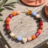 Chunky Beaded Choker Bohemian Colorful Beads Necklace Summer Holiday Necklace for Women Daily Wear Party Beach Vacation