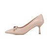 Barbara Lambskin Pointed Toe Ribbon Pumps 6.5cm Bbj221be