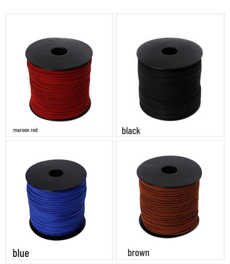 Colorful Korean Suede & Cowhide Woven Bracelet/Necklace Cord