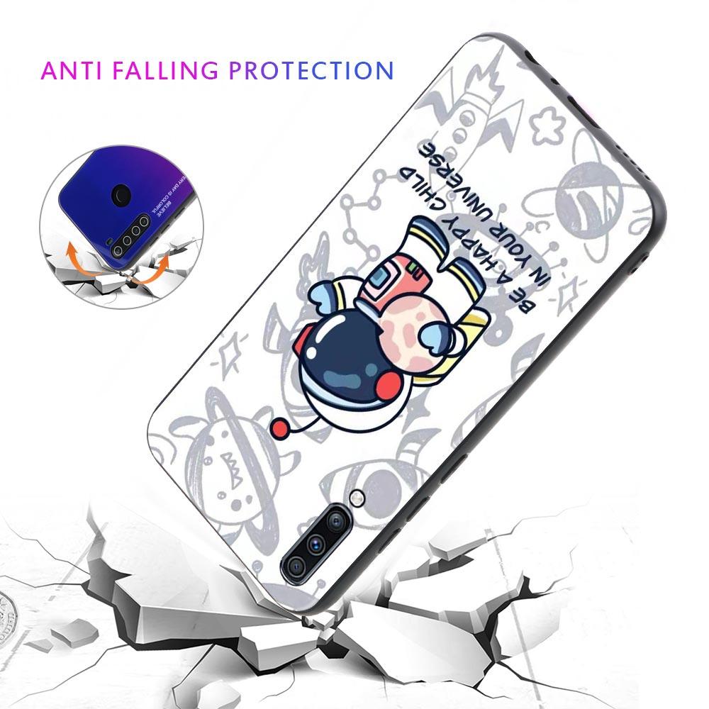 Niedliche Cartoon Stern Planet Astronaut Hülle für Samsung Galaxy A50 A70 A10 A20e A30 A40 A20s A10s A10e A80 A90 A60 A30s Handyhülle