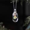 Coloured Glaze Glassy Jellyfish Necklace Jewelry Ocean Style Chain Choker  Gift