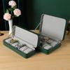 PU-Leder Reißverschlusstasche Uhr Schmuck Kollektion Aufbewahrungsbox Uhr Geschenk Organizer Schmuck Vitrine für Männer und Frauen