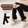 2025 Children's Vertical Stripe Over-the-Knee Leg Warmers - Breathable Spring/Summer Knitted Knee Pads and Scrunchy Long Socks for Girls.