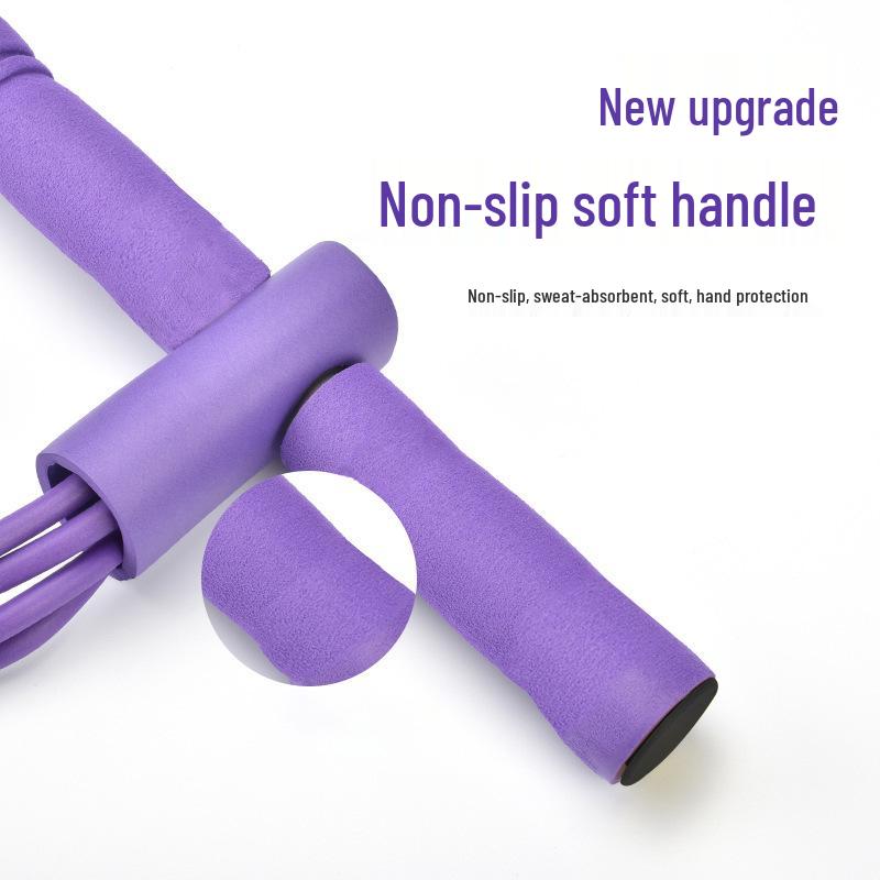 Multi-Functional Sit-Up Resistance Band with Foot Pedal & 6 Tubes