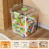 Transparent Multifunctional Storage Box: Large Capacity Plastic Organizer for Toys, Snacks, and Clothes