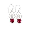 Pink Rubellite Gemstone 925 Sterling Silver Jewelry Drop/Dangle Earrings 2.00" EE-32-10