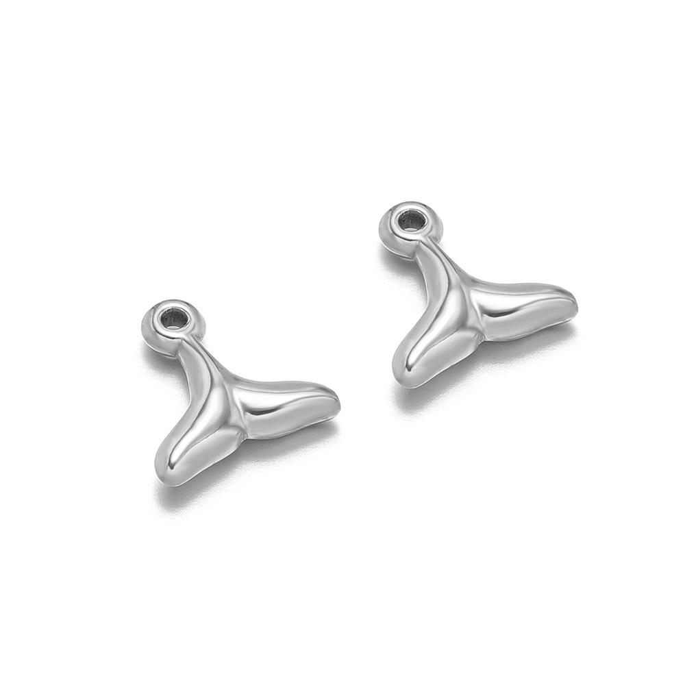 10 Stück PVD-vergoldete kleine Seestern-Schwanz-DIY-Anhänger für die Schmuckherstellung Großhandel Edelstahl-Anhänger Halsketten-Verlängerungsschwänze