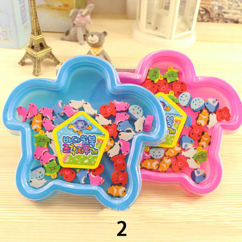

Color Random Novelty Student Supplies New Christmas Style Animal Cartoon Shape Rubber Pencil Eraser 2