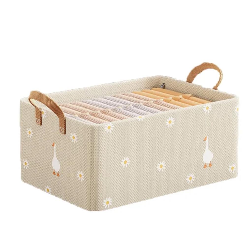 New Clothes Storage Box Home Living Room Dormitory Storage Basket Wardrobe Storage Box Clothes Pants Storage Fabric Organizers