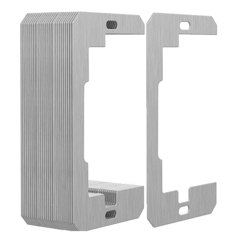 

For Electrical For Outlet For Outlet Repair Wall Plate Spacer Spacers 30Pcs Metal Flush Fit Device Leveling Plates срібний
