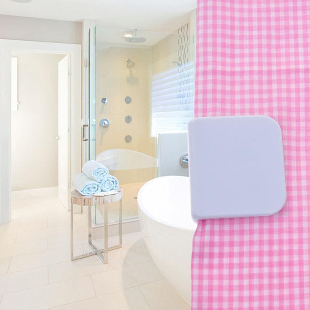 6Pcs Windproof Shower Curtain Stop Clips Self-Adhesive Prevent Curtain Blow Shower Drapery Guards Bathroom Accessories White