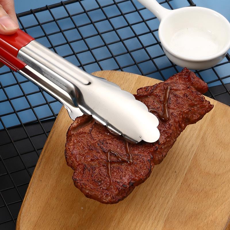 9/12/14Inch Stainless Steel Food Clip Kitchen Restaurant Baking Bread Clip Multifunctional Barbecue Clip Steak Clip